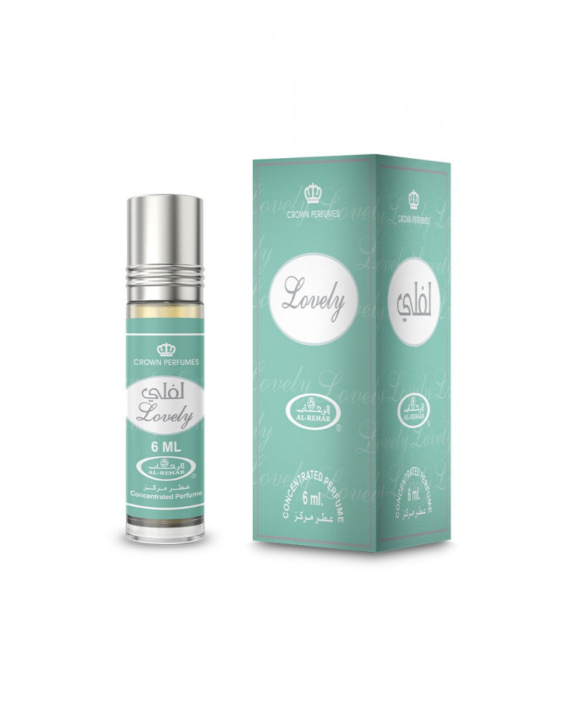 Lovely Concentrated Perfume Oil 6ml by Al Rehab - Alcohol-Free Roll-On Fragrance